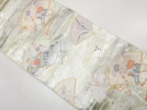 扇面観世水文織り出し　袋帯